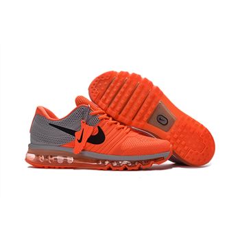 Nike Air Max 2017 KPU Mens Running Shoes Orange Grey